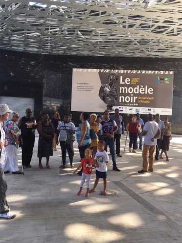 Photo visite de l’exposition « Le modèle noir » au Mémorial Acte